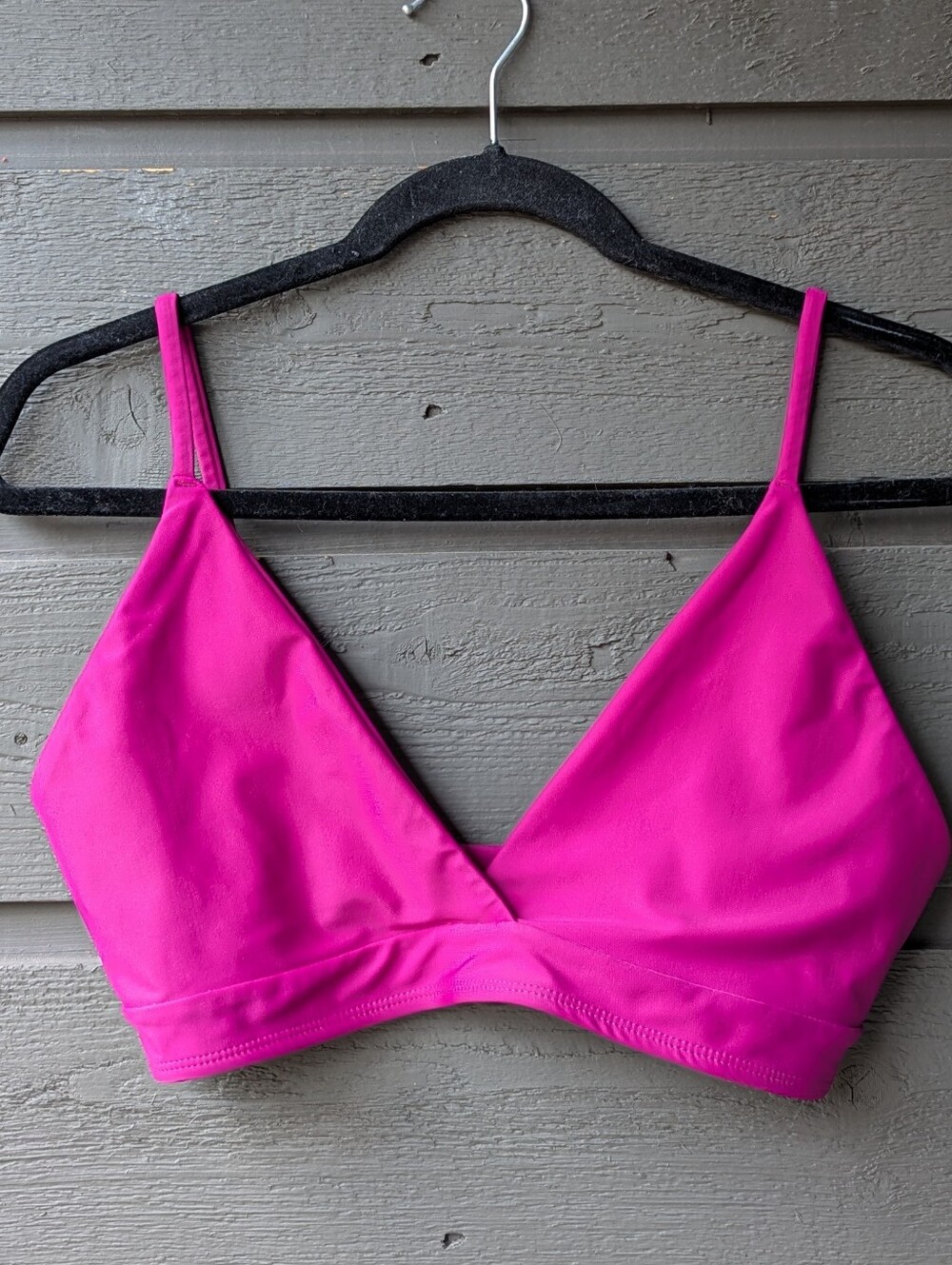 Pali Swim Marco Top Bikini Top Hibiscus Fuchsia Pink Size Medium